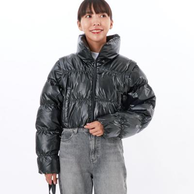 クロップド デニム（adidas／レディースファッション）（色：ブラック