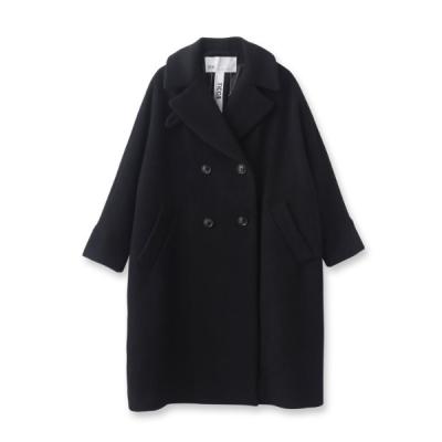 新品未使用 ティッカ 23AW テントコート モヘヤ混 ダブルブレスト ネイビー TICCAティッカ テントコート 【全2色】 | ITAL STYLE WEAR