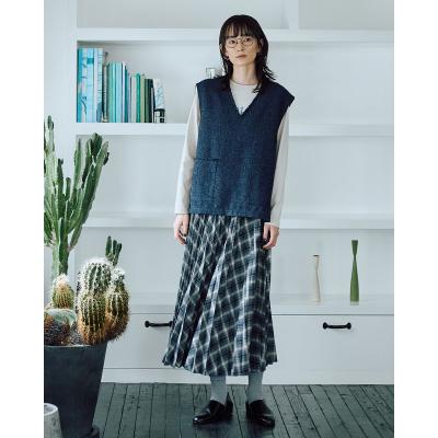 バーバリーチルドレン プリーツスカート 14Y メガチェック 164cm