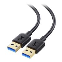 Cable Matters USB 3.0 ケーブル USB Type A オス オス ブラック 5Gbps 3m | ウォレットレット