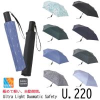 クニルプス　折りたたみ傘 晴雨兼用傘 超軽量 U.220 Ultra Light Duomatic Safety 遮熱・遮光・紫外線遮蔽 | 06XY ヤフー店