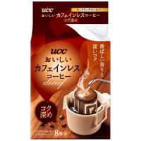 UCC おいしいカフェインレスコーヒー ワンドリップコーヒー コク深め (7g×8杯分)×12袋入 ／食品 | オーナインショップ ヤフー店