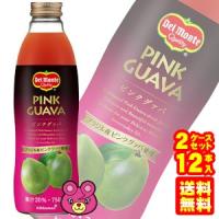 デルモンテ ピンクグァバ 20% 瓶 750ml×6本入×2ケース：合計12本 ／飲料 | オーナインショップ ヤフー店