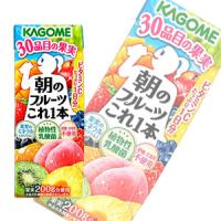 カゴメ 朝のフルーツこれ一本 紙パック 200ml×24本入 ／飲料／NA | オーナインショップ ヤフー店