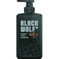 BLACK WOLF(ブラックウルフ) リフレッシュ スカルプシャンプー380mL 黒髪を根元からリフレッシュ/頭皮アブラ・ニオイの原因を落 | 110110-3号店