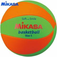 ミカサ スマイルバスケットボール5号 ライトグリーン/オレンジ STPEB5LGO | イレブンストア
