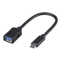 USB3.1 Gen1変換ケーブル(Aメス to C) 0.15m ブラック BSUAMC311015BK | 123market Yahoo!店