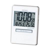 【SEIKO CLOCK】セイコー デジタル トラベラ 温湿度表示 電波目覚まし時計 SQ699W&lt;br&gt;【ネコポス不可】 | 1MORE