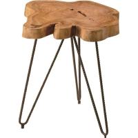 【 送料無料 】サイドテーブル ミニテーブル 約幅40cm 木製 スチール ムク リビング ダイニング インテリア家具 お店 什器 備品 | フロンティア・はなや