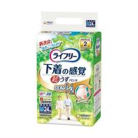 【 送料無料 】ユニ・チャーム ライフリー 下着の感覚 超うす型パンツ Mサイズ 1セット(72枚：24枚×3パック) | フロンティア・はなや