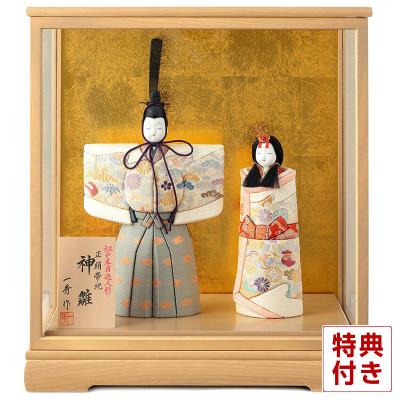 雛人形　江戸木目込人形　神雛　立ち人形　ひな人形　木村一秀 雛人形 木目込人形 木目込み人形 木村一秀 「ちとせ」間口30cm
