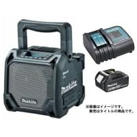 マキタ 充電式スピーカ MR202B(黒)+バッテリBL1860B+充電器DC18SD付 AC100V/10.8V/14.4V/18V対応 makita オリジナルセット品 | カナジン 2号店