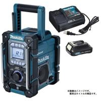 マキタ 充電機能付ラジオ MR300 DSH 青 バッテリBL1015x1個+充電器DC10SA付 AC100V/10.8V/14.4V/18V対応 makita オリジナルセット品 | カナジン 2号店