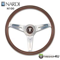 正規品 NARDI CLASSIC ウッド&amp;ポリッシュスポーク ステアリング ハンドル N100 ナルディ | TIRE SHOP 4U 2号店
