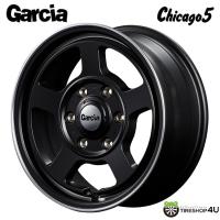 4本購入で送料無料 Garcia Chicago5 15x6.0J 5/139.7 -5 SGB セミグロスブラック/リムヴァーレイ/フランジポリッシュ 新品ホイール1本価格 【代引き不可】 | TIRE SHOP 4U 2号店