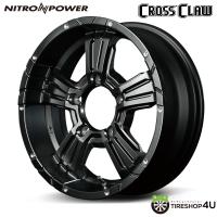 4本購入で送料無料 NITRO POWER CROSS CLAW 16x6.0J 5/139.7 -5 SGB/PD セミグロスブラック＋ピアスドリルド 新品ホイール1本価格 【代引き不可】 | TIRE SHOP 4U 2号店