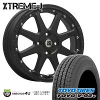 タイヤホイール4本セット XTREME-J 12x4.00B 4/100 +42 FBK TOYO V-02e 145R12 6PR 軽トラック 軽バン ハイゼット トーヨー V02e | TIRE SHOP 4U 2号店