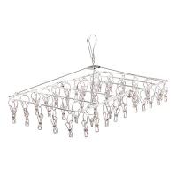 アイリスオーヤマ ステンレスピンチハンガー 50ピンチ 洗濯ハンガー オールステンレス サビにくい 室内外両用 落ちにくい 回転式 PIH-50 | 39way-2nd