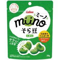[broad beans] カルビー ｍｉｉｎｏそら豆しお味 おつまみ おやつ お菓子そら豆 ロカボ 28グラム (x 12) | 39way-2nd