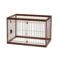リッチェル 木製ペットサークル 90-60(90×60×59.5cm) ダークブラウン | サンシーオンラインYahoo!店