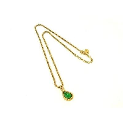 Christian Dior ネックレス、ペンダント（色：グリーン系