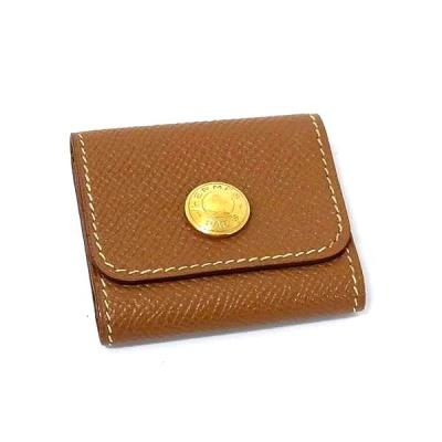 HERMES エルメス ポストイット ケース レザー ゴールド金具 HERMES（エルメス） ポストイットケース 付箋ケース アラジフ ヴォー