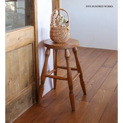 ハンドメイド家具（スツール）（色：ブラウン系）｜椅子、スツール、座