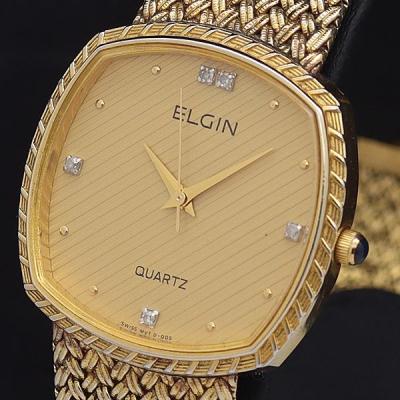 ELGIN 腕時計、懐中時計（文字盤カラー：ゴールド系）｜ファッション