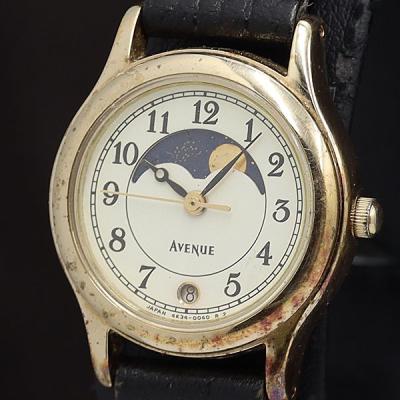 SEIKO セイコーアベニューゴールドムーンフェイズ メンズ ヴィンテージ腕時計 SEIKO セイコーアベニューゴールドムーンフェイズ メンズ ヴィンテージ