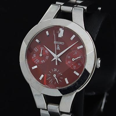 クロノグラフ（SEIKO）（ベルトカラー：レッド系）のおすすめ人気商品