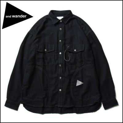 and wander シャンブレーシャツ　サイズ2 and wander シャンブレーシャツサイズ2