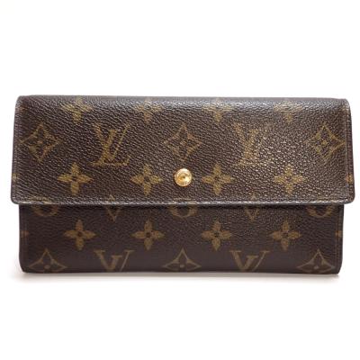 LOUIS VUITTON レディース三つ折財布（柄：モノグラム）｜財布