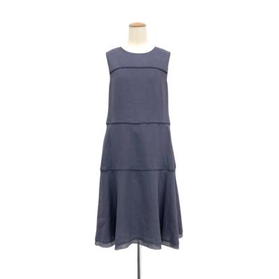 美品✨人気 フォクシー マカロンドール バルーンワンピースドレス ブルー 40 美品✨人気 フォクシー マカロンドール バルーンワンピースドレス