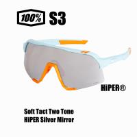 100%（ワンハンドレッド） S3 Soft Tact Two Tone - HiPER Silver Mirror Lens 60005-00003 スポーツサングラス MLB プロ野球 NPB 選手着用 | 89キングダム