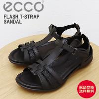 ECCO エコー FLASH T-STRAP SANDAL フラッシュ ティーストラップ サンダル  BLACK/BLACK ブラック/ブラック  アウトドア キャンプ レディース 返品交換送料無料 | アルカヤ靴店