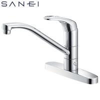 SANEI ツーホールシングルレバー台付分岐混合栓 寒冷地用 K676BK-13 水栓金具 キッチン用 キッチン水栓 三栄水栓 | Livtecリブテック