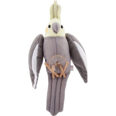 オカメインコのぬいぐるみ(自立可動式・鳴き声仕掛け・バードコール