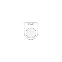 アイマーク 押ボタン/セレクトスイッチ メガネ銘板 START 黒 φ22.5 P22-35 (61-2256-30) | A1 ショップ 休業日土日・祝日
