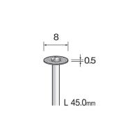 メタルボンドダイヤモンドカッティングディスク 全周タイプ ８ｍｍΦ ミニター MC1301 (61-3886-08) | A1ショップ 土日・祝日・夏季・年末年始休業