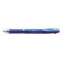 ゼブラ 4色ボールペン クリップオンスリム 4C 0.7mm 青 インク色:黒・赤・青・緑 B4A5-BL (61-9333-02) | A1 ショップ 休業日土日・祝日