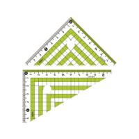 共栄プラスチック カラー三角定規 グリーン CPK-120-G (61-9379-53) | A1 ショップ 休業日土日・祝日