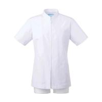 KAZEN レディス医務衣 半袖 白 3L 338-70 3L (61-9871-70) | A1 ショップ 休業日土日・祝日