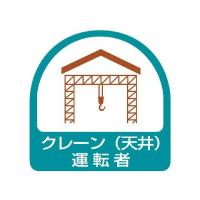 ユニット ヘルメット用ステッカー クレーン 天井 運転者 851-64 (62-6110-24) | A1 ショップ 休業日土日・祝日