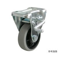 KB型キャスター 固定車プレート式 ストッパー付 ユーエイ GUKB-100 R  (62-9785-17) | A1ショップ 土日・祝日・夏季・年末年始休業