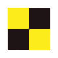 グリーンクロス ドローン用対空標識プラス型 黄黒 6300001179 (63-9396-38) | A1 ショップ 休業日土日・祝日