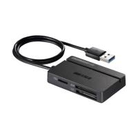 BUFFALO USB3.0 マルチカードリーダー スタンダード ブラック BSCR100U3BK (64-3773-63) | A1 ショップ 休業日土日・祝日