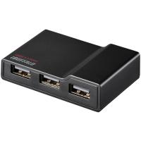 BUFFALO USB2.0 TV/PC対応セルフパワー4ポートハブ ブラック BSH4A11BK (65-3416-48) | A1 ショップ 休業日土日・祝日