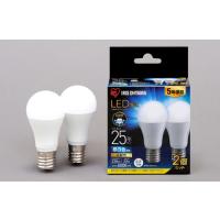 アイリスオーヤマ LED電球 E17 広配光2P 昼白色 25形 230lm LDA2N-G-E17-2T62P (65-3747-79) | A1 ショップ 休業日土日・祝日