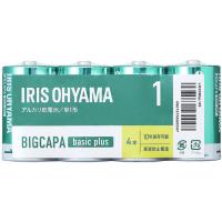 アイリスオーヤマ BIGCAPA basic plus アルカリ乾電池 単1形4本パック LR20Bbp/4S (68-0782-44) | A1 ショップ 休業日土日・祝日