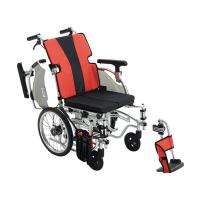 ミキ 車いす 軽量簡単モジュール車椅子 介助式 レッド MEF-16 (7-8236-03) | A1 ショップ 休業日土日・祝日